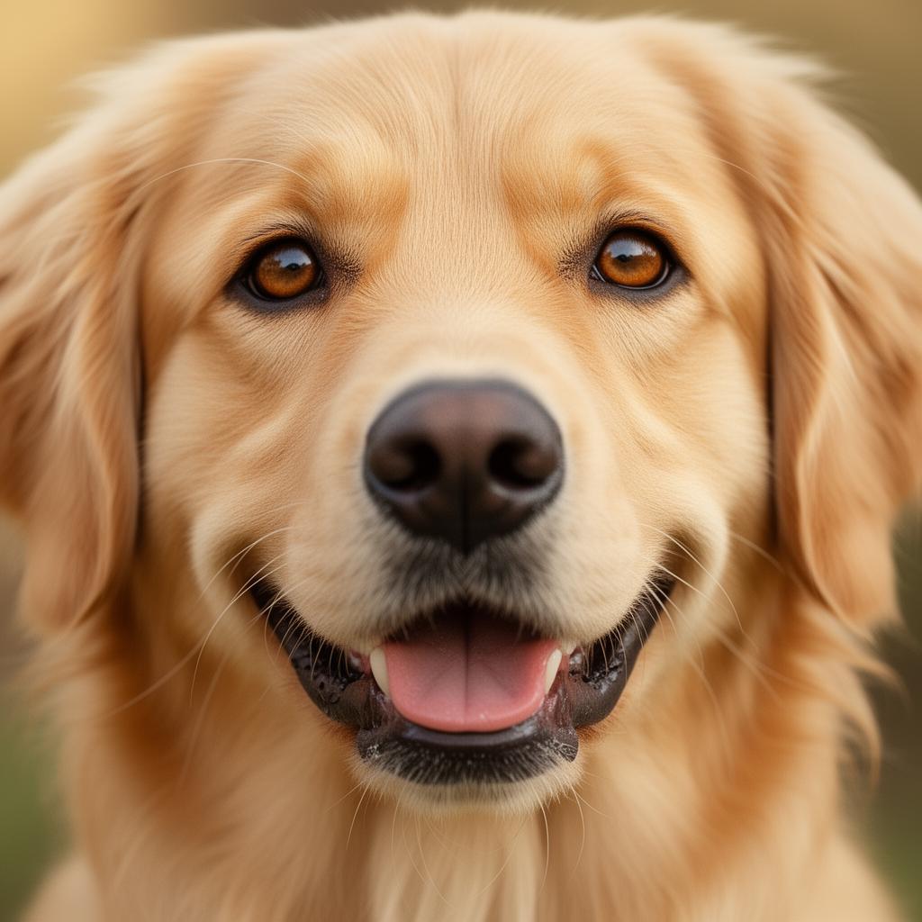 Friendly trained dog